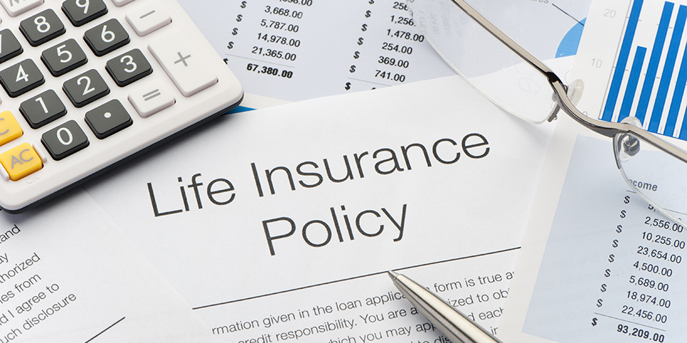 Close up of Life Insurance Policy